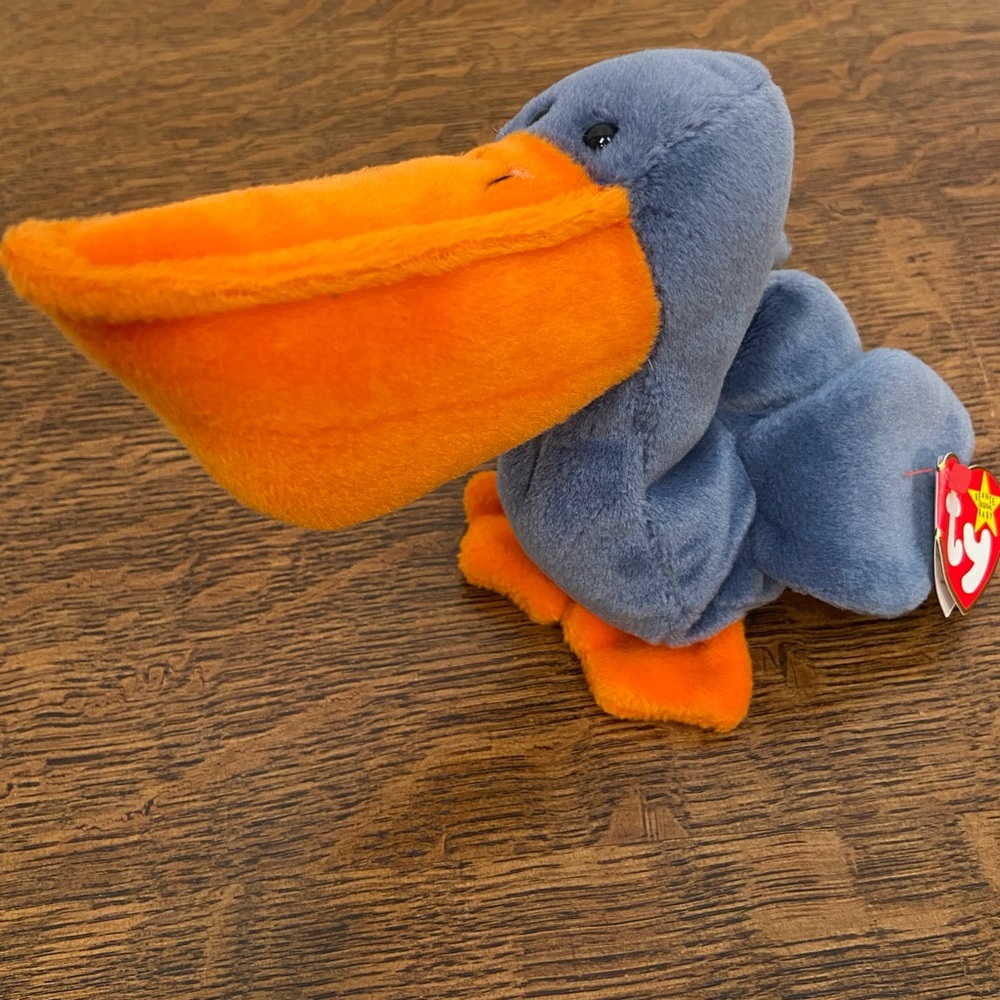 RARE TY SCOOP THE PELICAN 1996 TOY COLLECTIBLE BEANIE BABY
